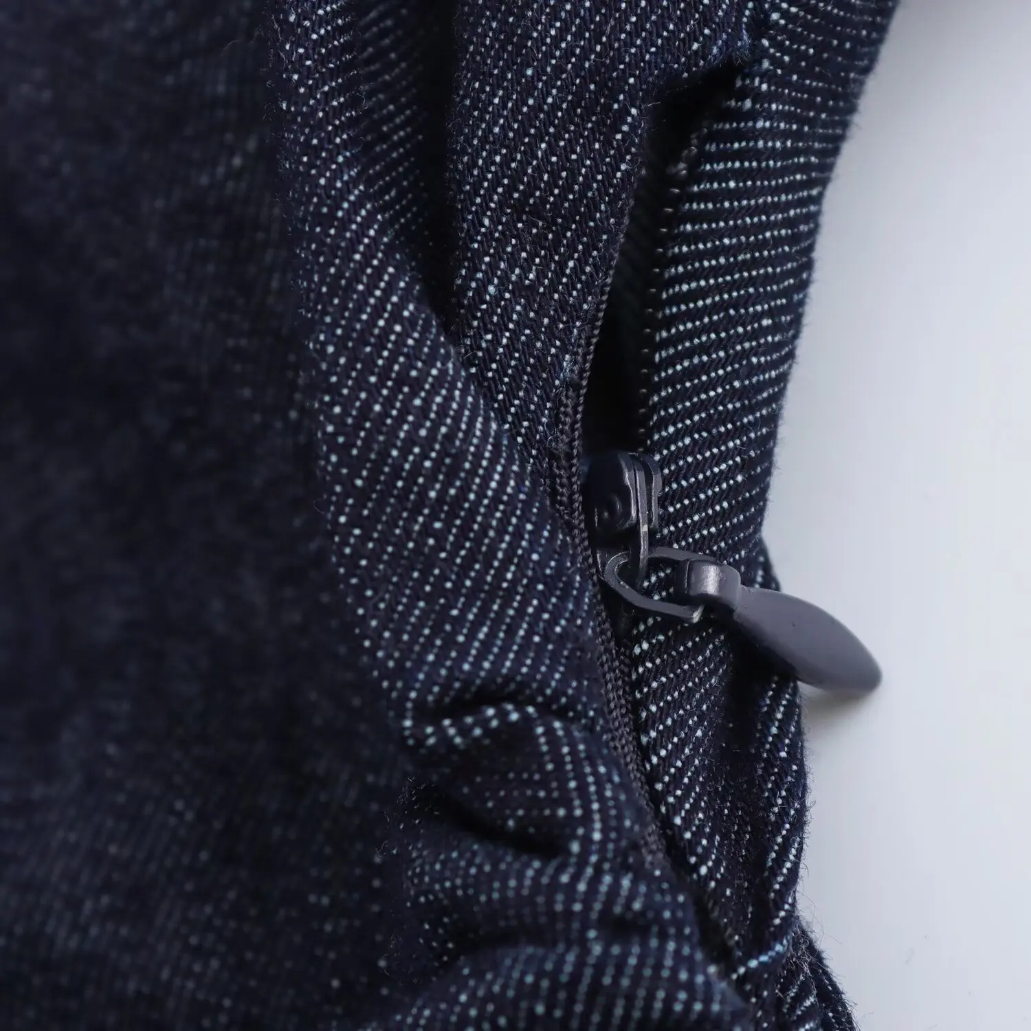 Denim Midi Dress – Slim Fit V-Neck Buttoned Lapel Spring Dress - Image 2