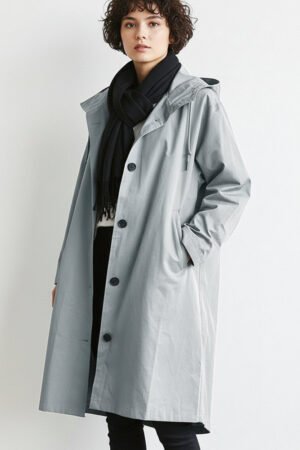 Ladies Hooded Rain Jacket for Wet Weather – Spring/Fall Outerwear