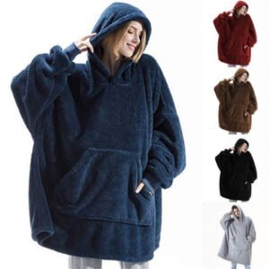 Oversized Snuggle Fleece Hoodie – Warm Couple Loungewear