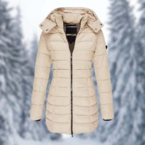 Ladies Insulated Winter Jacket – Detachable Hooded Design