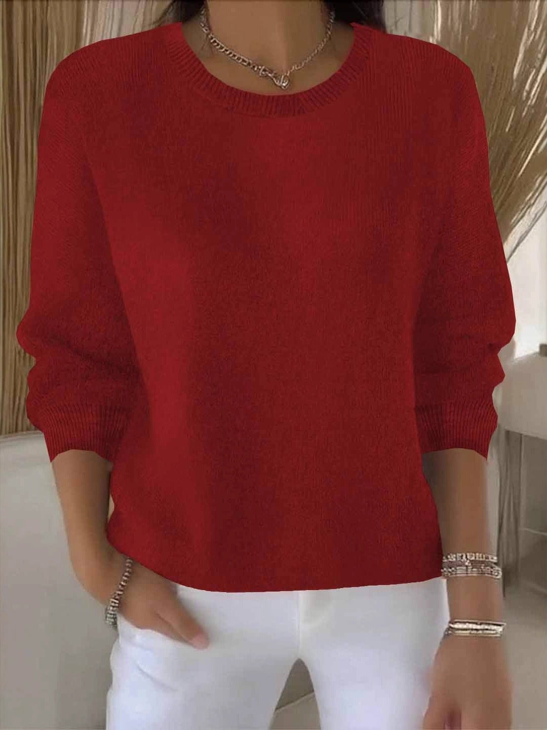 Elegant Women's Cashmere Sweater - Versatile and Stylish Layer for Any Occasion 6