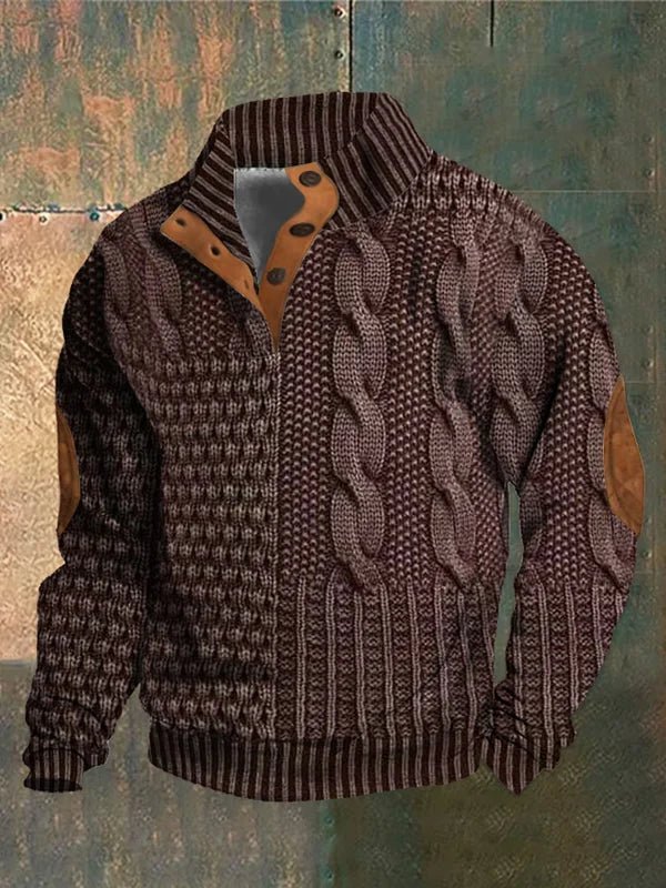 Men's Soft Knit Crew Neck Sweater Casual