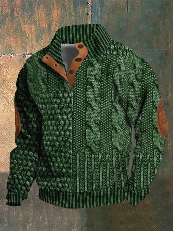 Men's Soft Knit Crew Neck Sweater Casual - Image 3