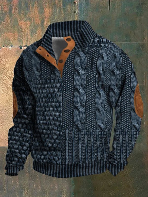 Men's Soft Knit Crew Neck Sweater Casual - Image 6