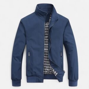 Men's Casual Lightweight Jacket with Stand Collar