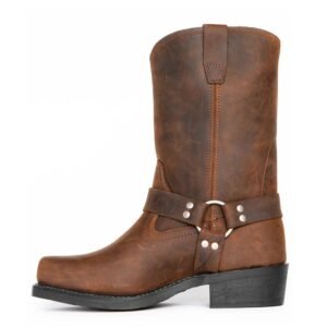 Durable Men's Western Harness Boots for Work & Casual