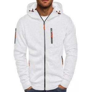 Casual Men's Zip-Up Fleece Jacket for Daily Use