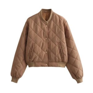 Lightweight Padded Cropped Outerwear for Fall