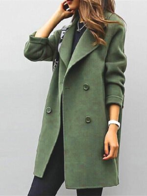 Double-Breasted Trench Coat for Women - Timeless Outerwear