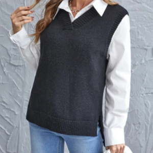 Ladies Sleeveless Sweater Vest Smart Casual Style