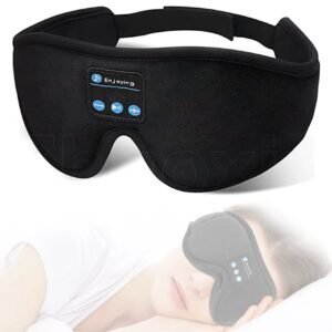 Light Blocking Eye Mask with Wireless Audio Headphones