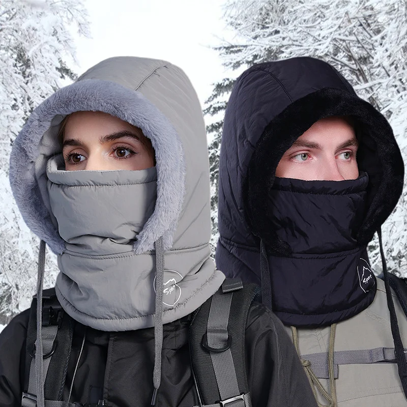 Unisex Winter Balaclava Hat Warm Face Mask Neck Scarf - Image 2
