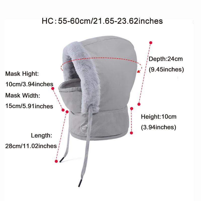 Unisex Winter Balaclava Hat Warm Face Mask Neck Scarf - Image 5