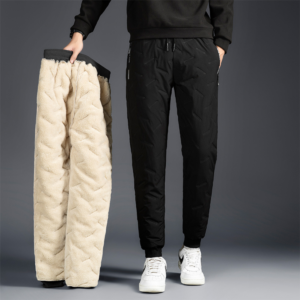 Men’s Warm Fleece-Lined Hiking Outdoor Pants