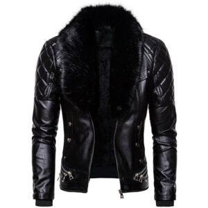 Men's Faux Moto Style Jacket Premium