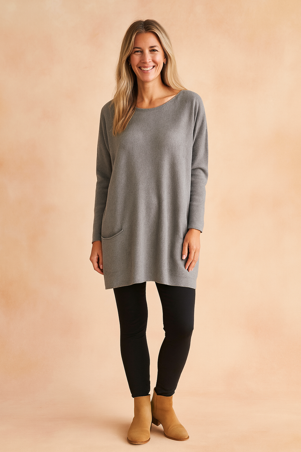 Relaxed Fit Women's Jumper with Pockets - Casual Style - Image 8