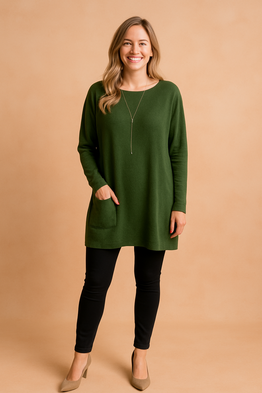 Relaxed Fit Women's Jumper with Pockets - Casual Style - Image 7
