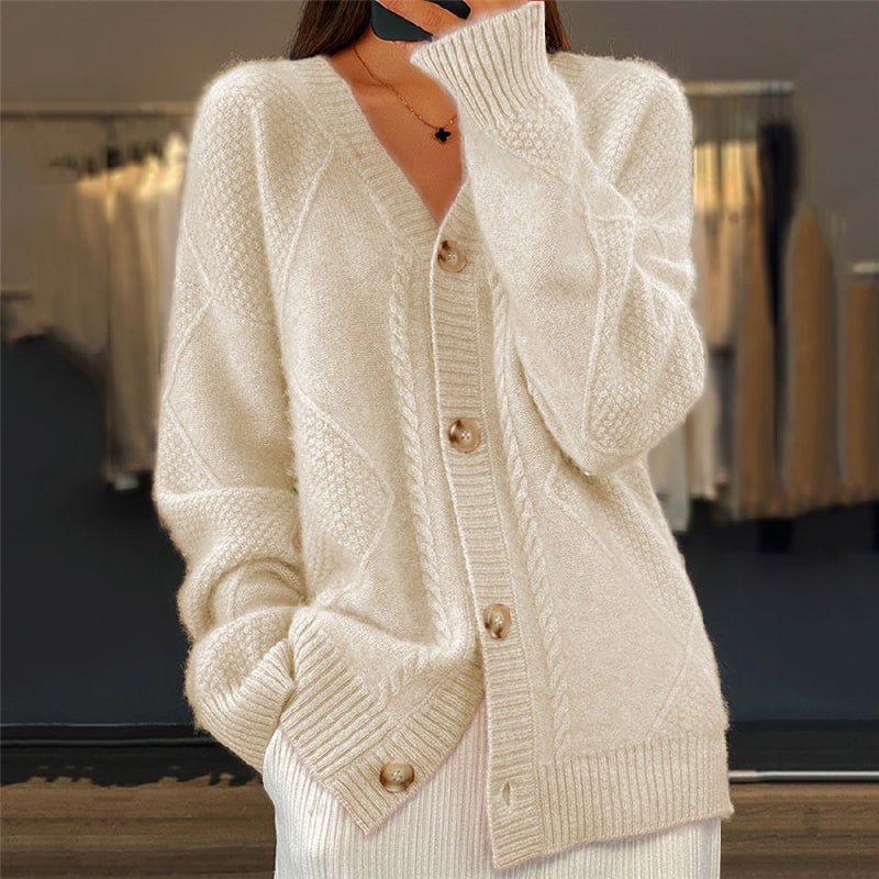 Ladies Soft Knit Cardigan | Versatile Wool Blend Layer - Image 3