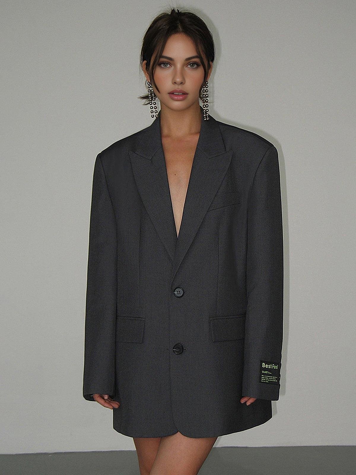 Ladies' Loose Fit Blazer Jacket - Modern Tailoring - Image 8