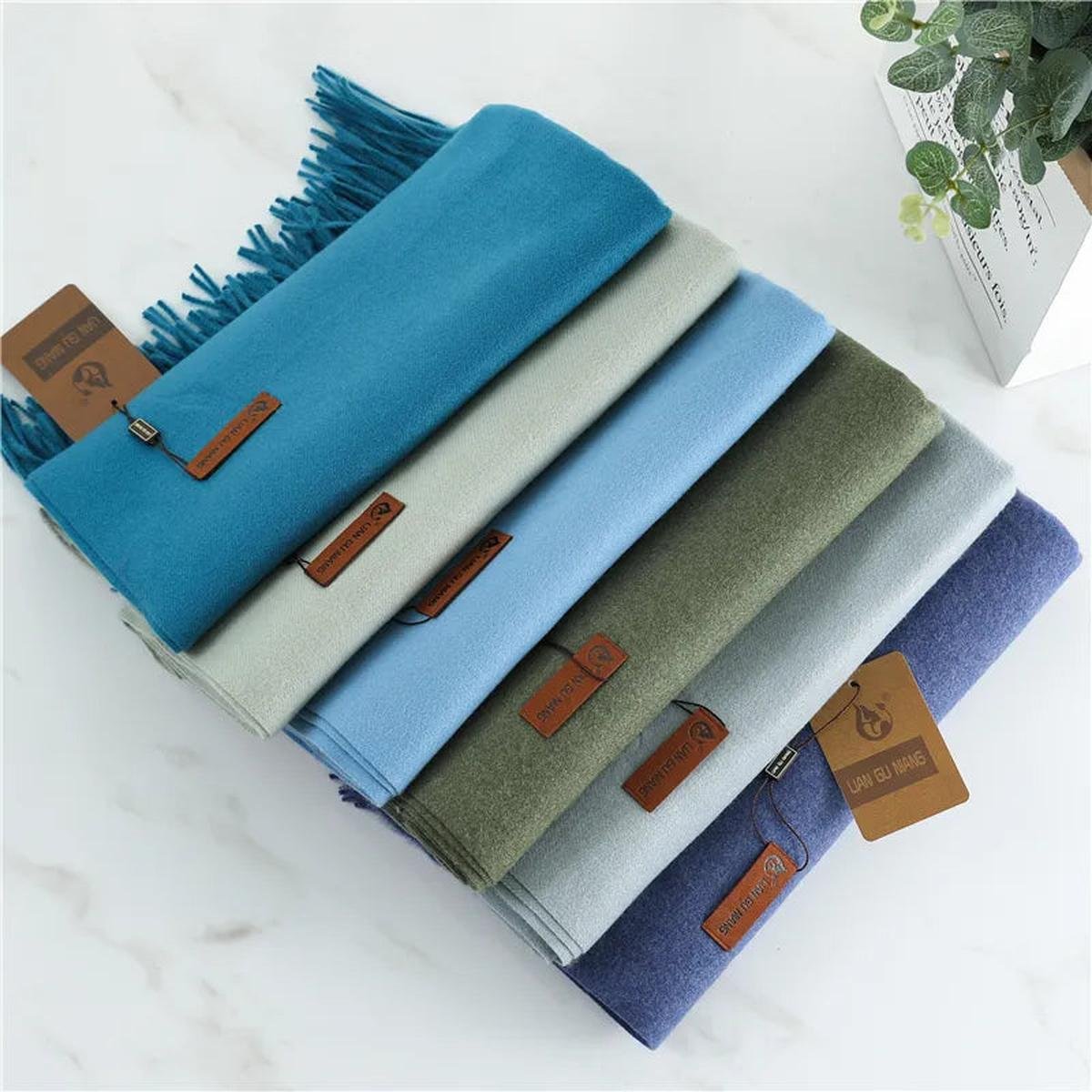 Women's Cashmere Scarf – Soft Winter Shawl Wrap - Image 12