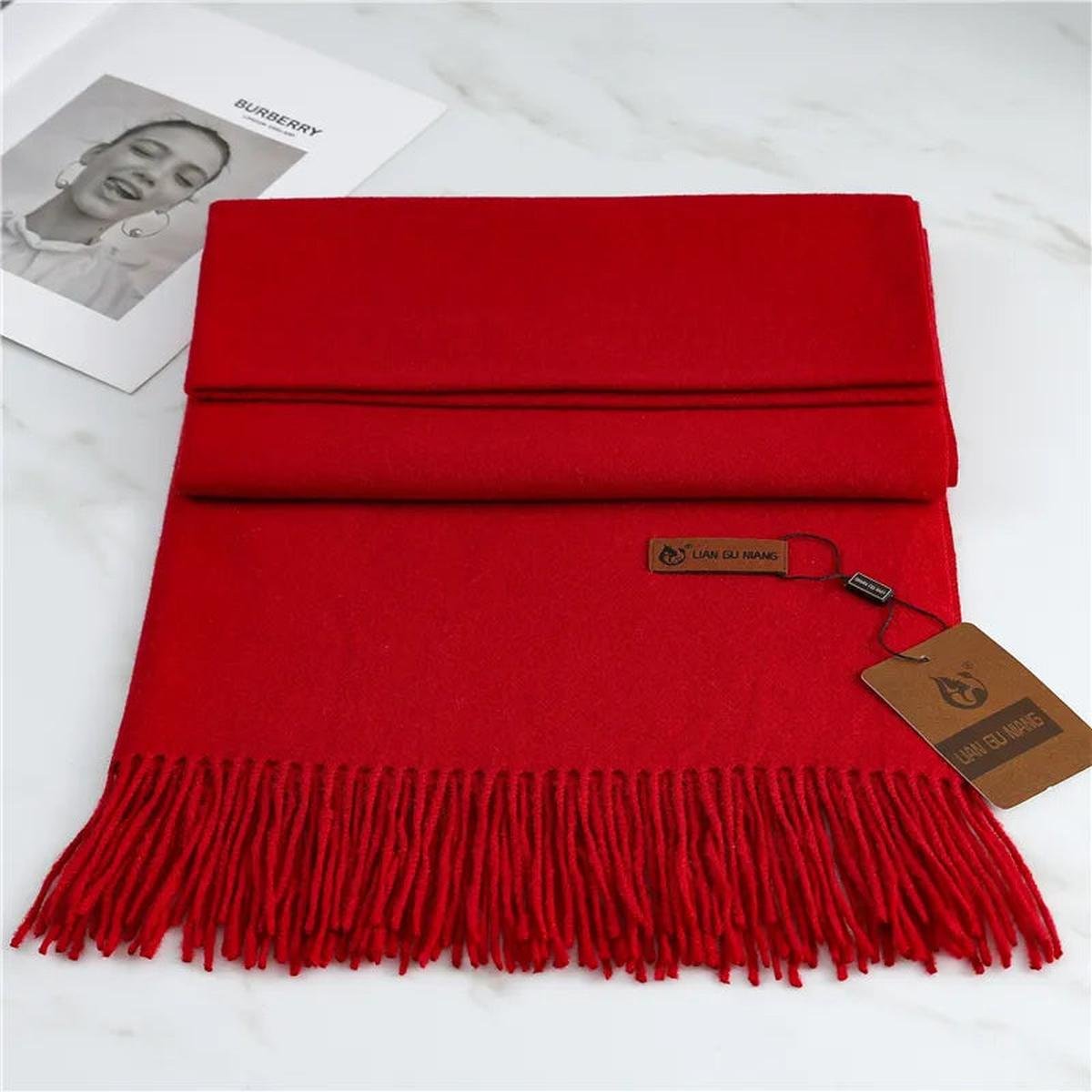 Women's Cashmere Scarf – Soft Winter Shawl Wrap - Image 7