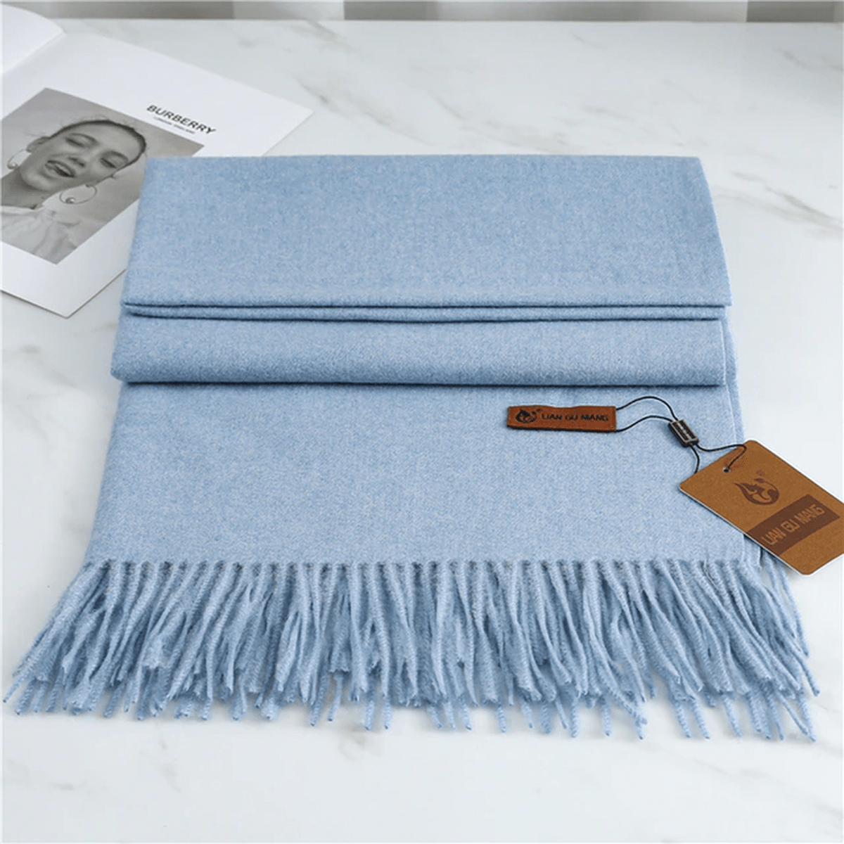 Women's Cashmere Scarf – Soft Winter Shawl Wrap - Image 3