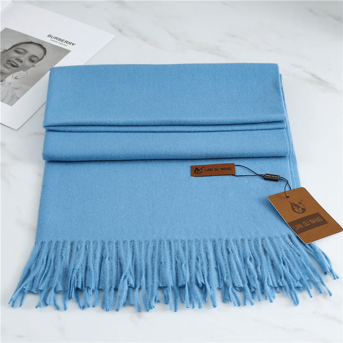 Women's Cashmere Scarf – Soft Winter Shawl Wrap - Image 8