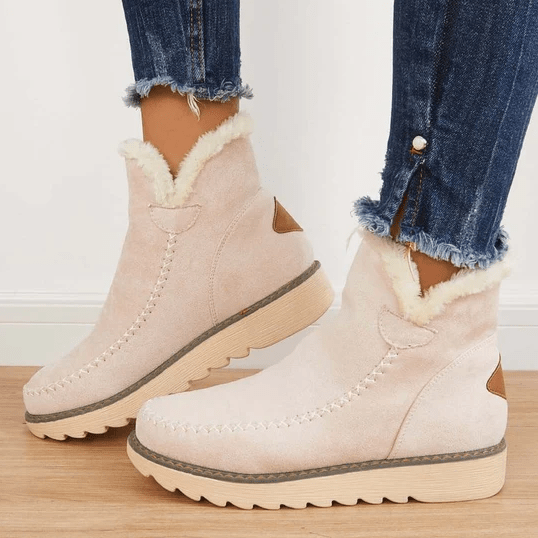 Women's Warm Fleece Lined Ankle Boots - Water Resistant - Image 2