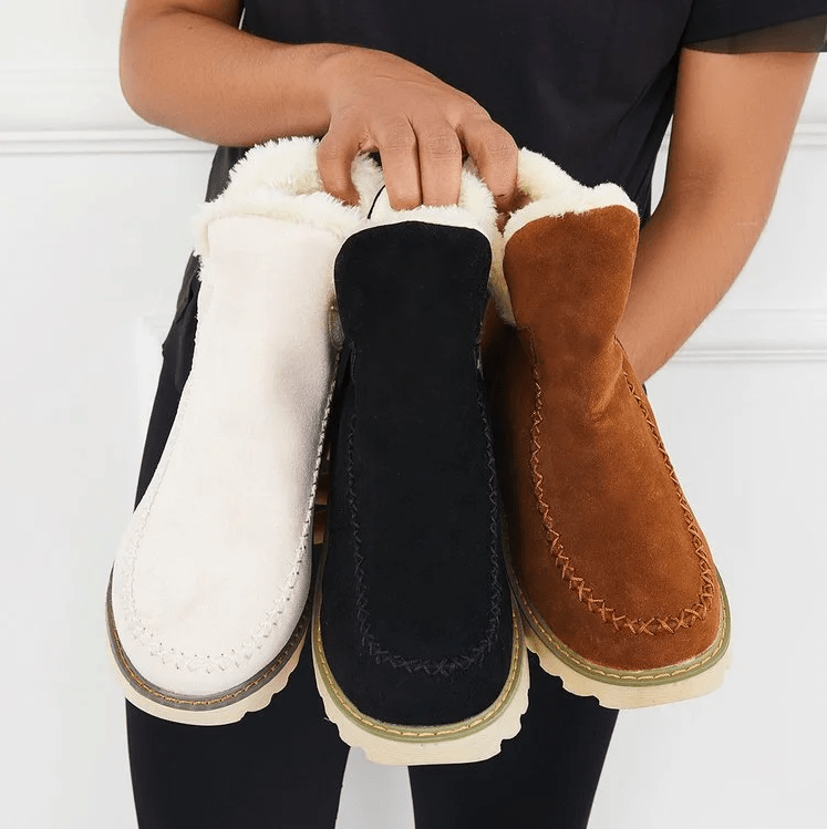 Women's Warm Fleece Lined Ankle Boots - Water Resistant - Image 5
