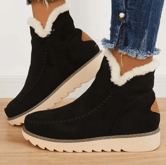 Women's Warm Fleece Lined Ankle Boots - Water Resistant - Image 3