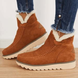 Women's Warm Fleece Lined Ankle Boots - Water Resistant
