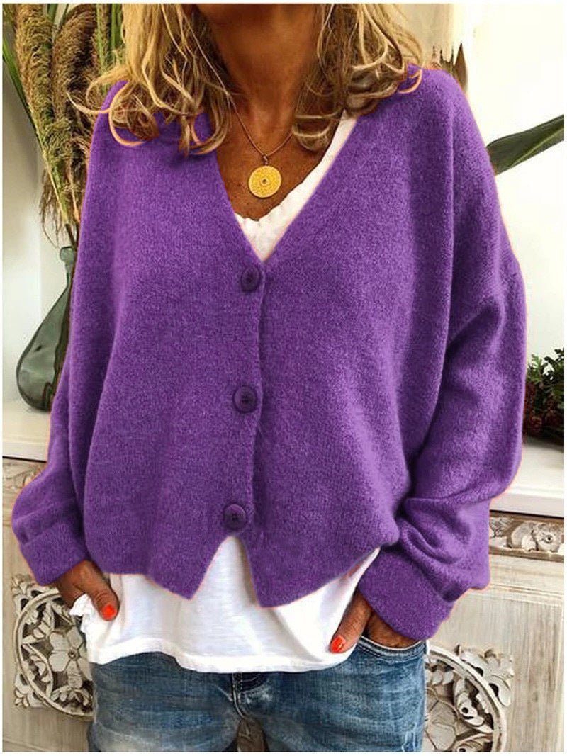 Women's Knit Cardigan Sweater Open Front Layering - Image 9