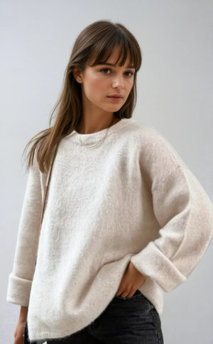 Women's Soft Knit Relaxed Fit Layering Sweater