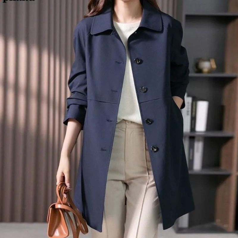 Women's Trench Coat Timeless Style Everyday Wear - Image 3