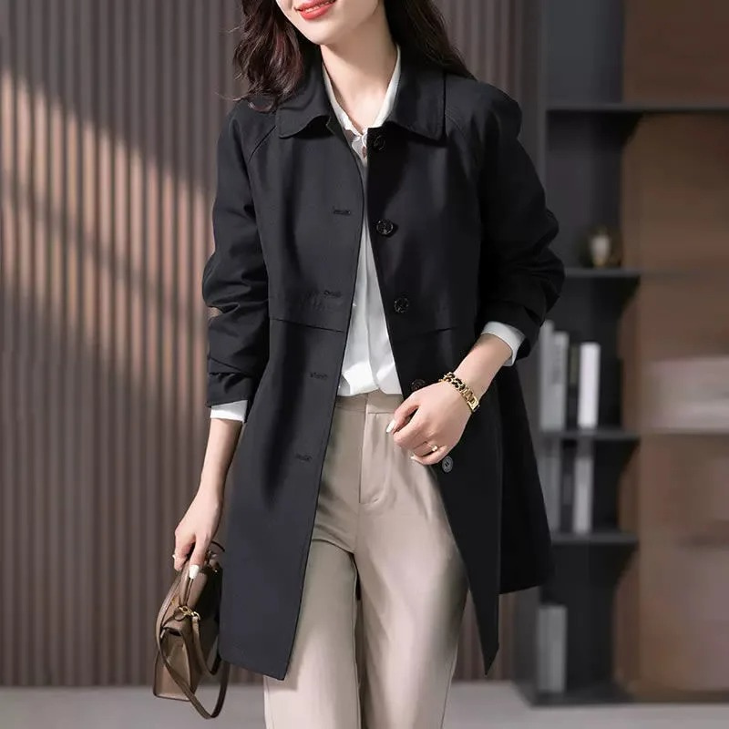 Women's Trench Coat Timeless Style Everyday Wear - Image 2