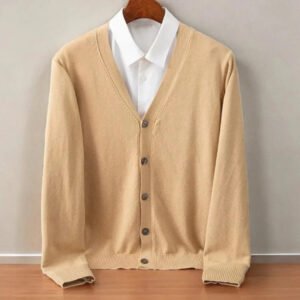 Women's Cashmere V-Neck Cardigan Soft Button-Up Knit