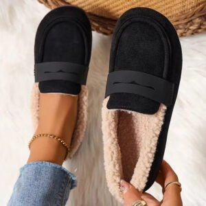 Cozy Women's Loafers with Faux Fur Lining for Winter