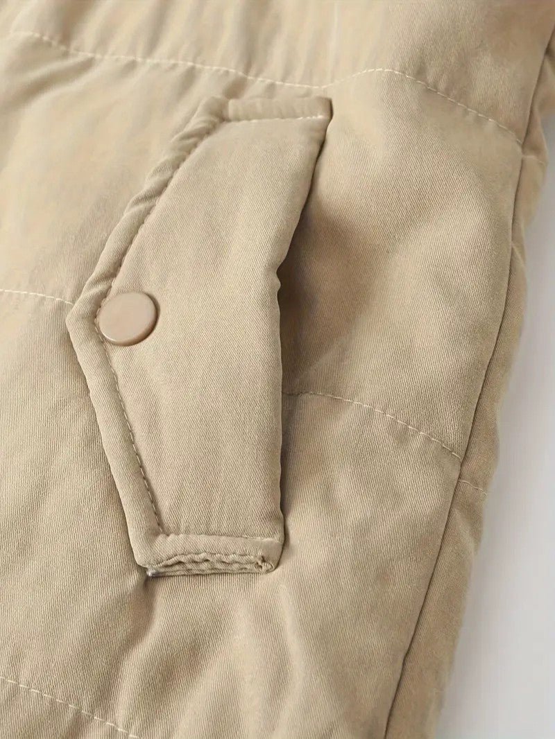 Ladies Insulated Winter Coat with Hood - Image 15