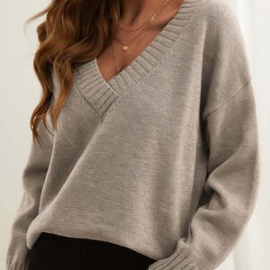 Women's Soft Knit Pullover Jumper Casual Style