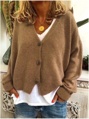 Women's Knit Cardigan Sweater Open Front Layering