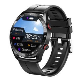 Black Silicone Strap
