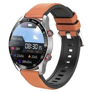 Orange Leather Strap