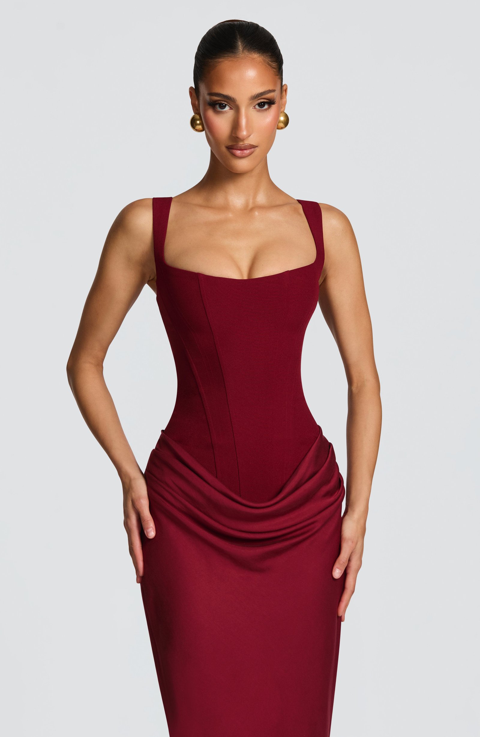 Women's Dress with Lace-Up Back & Boned Bodice - Image 6