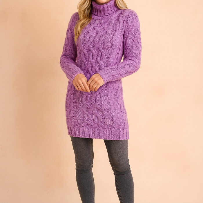 Karolina___Cable-knit_turtleneck_sweater_5