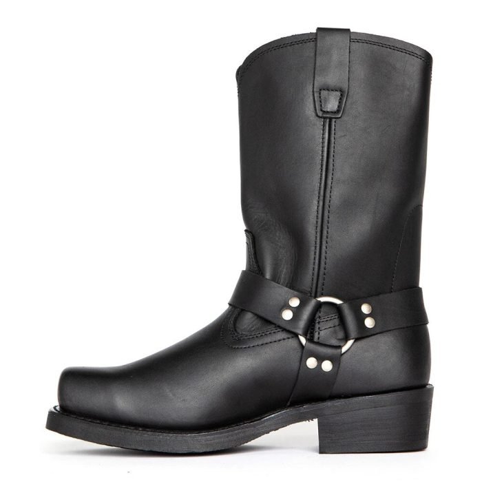 Mens-Cowboy-Boots-Harness-Style-Mid-Calf-2